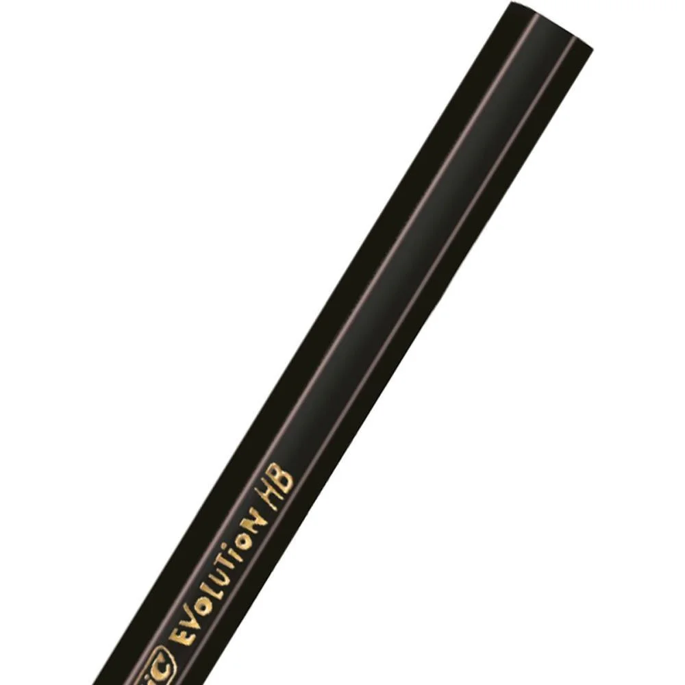 Lapis Preto Sextavado Evolution 2Hb S/Borracha Preto Bic (Cx.c/144) - imagem 4