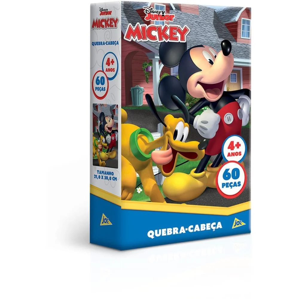 Quebra-Cabeca Cartonado Mickey 60Pcs Toyster (Unidade) - imagem 3