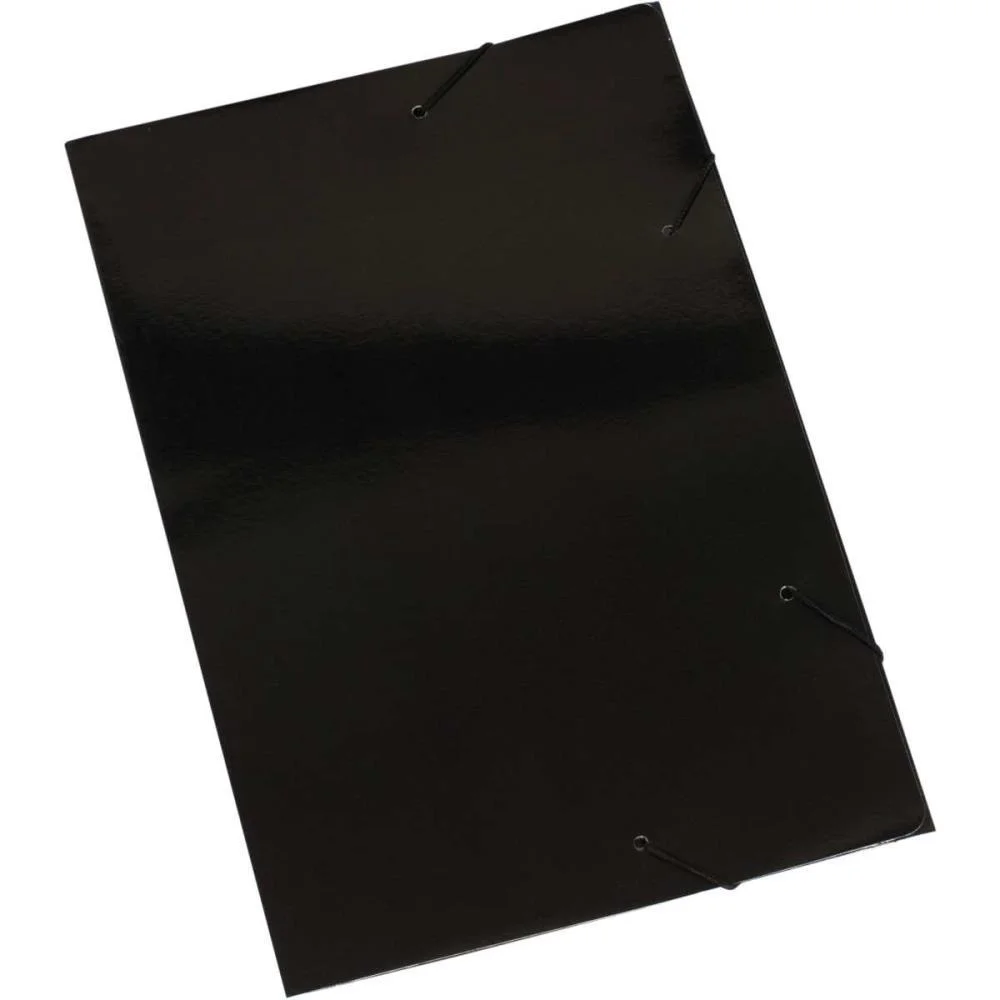 Pasta Aba Elastica Papel Oficio Preta Polycart (Pct.c/20) - imagem 3