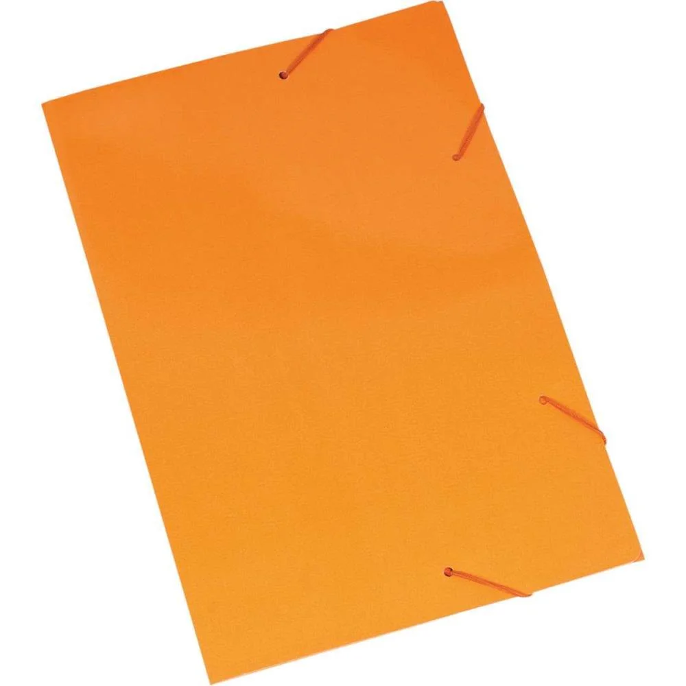 Pasta Aba Elastica Papel Oficio Laranja Polycart (Pct.c/20) - imagem 2