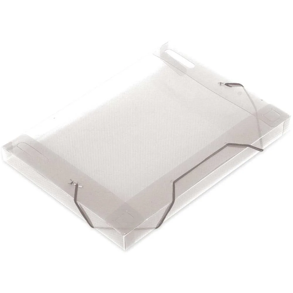 Pasta Aba Elastica Plastica Oficio 30Mm Cristal Soft Polibras (Pct.c/10) - imagem 3
