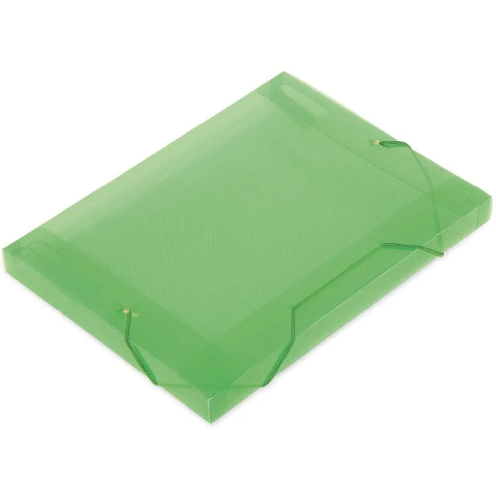 Pasta Aba Elastica Plastica Oficio 30Mm Verde Soft Polibras (Pct.c/10) - imagem 3