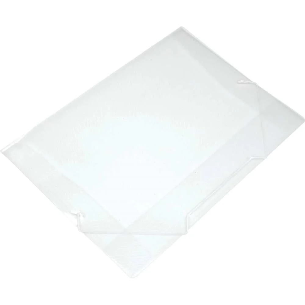 Pasta Aba Elastica Plastica Oficio Cristal Soft Polibras (Pct.c/10) - imagem 3