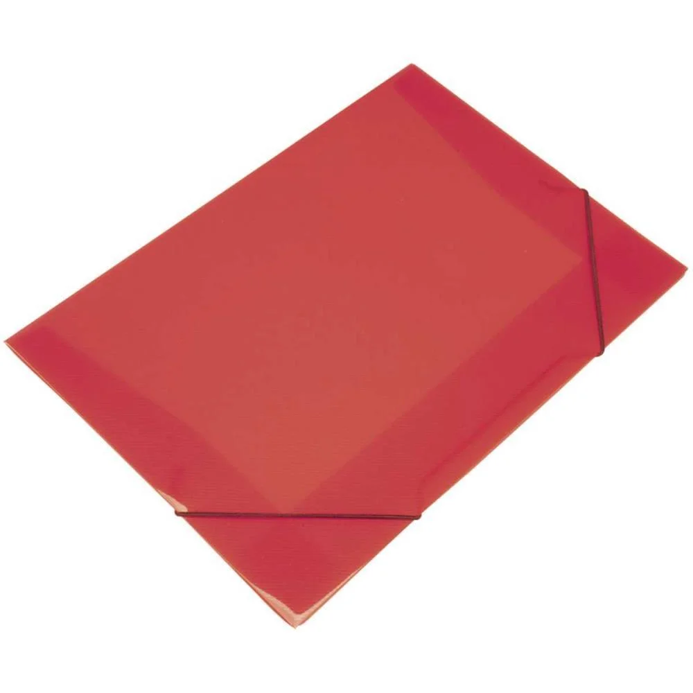 Pasta Aba Elastica Plastica Oficio Vermelha Soft Polibras (Pct.c/10) - imagem 2