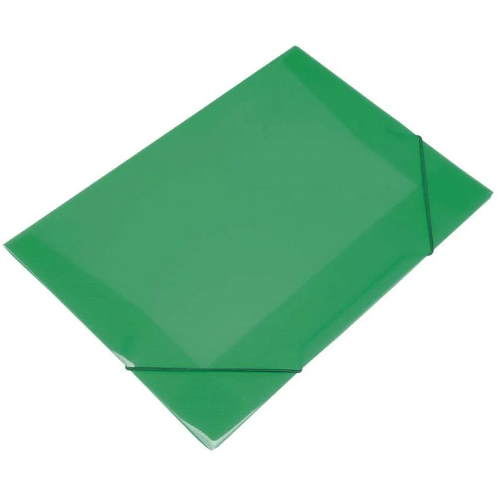 Pasta Aba Elastica Plastica Oficio Verde Soft Polibras (Pct.c/10) - imagem 3