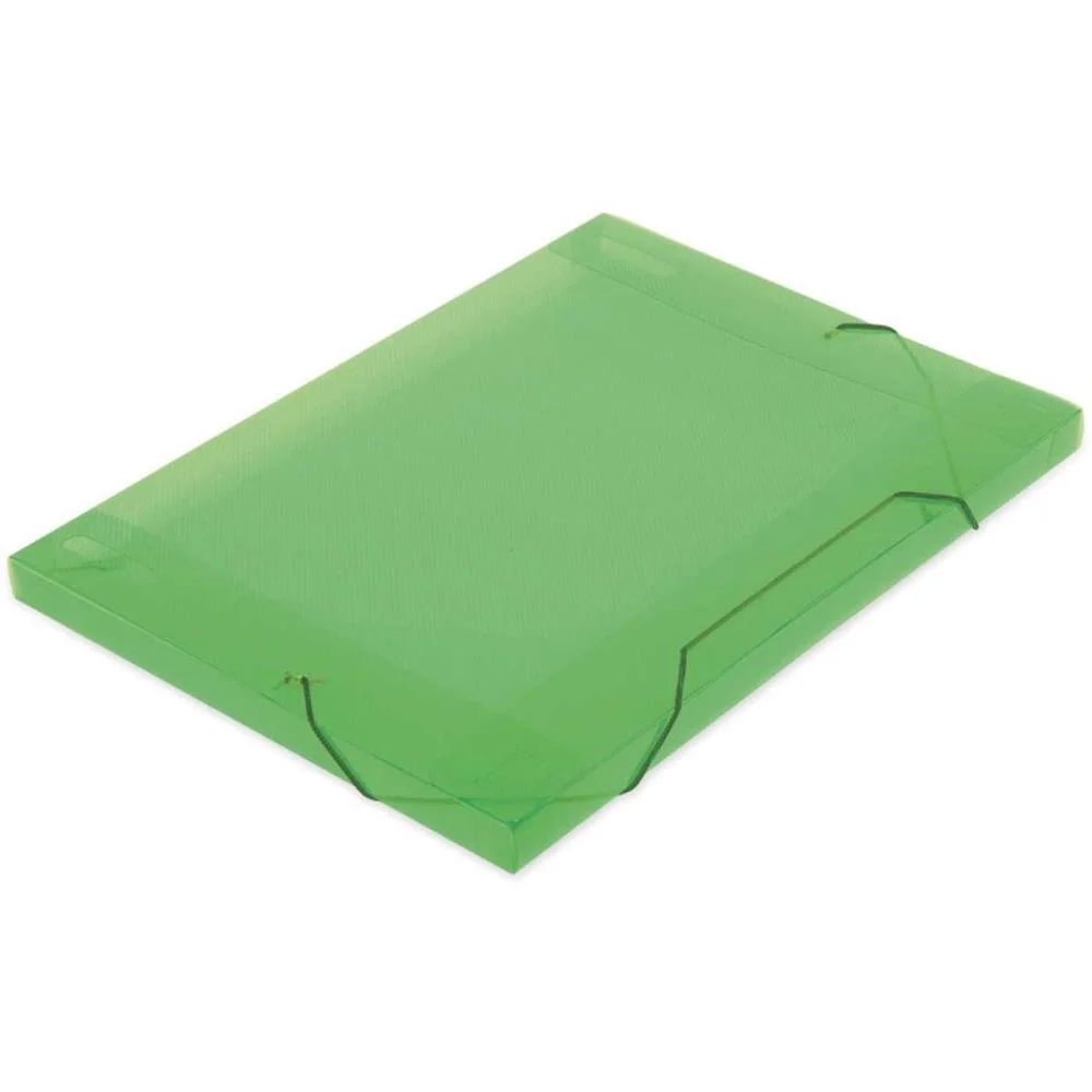 Pasta Aba Elastica Plastica Oficio 18Mm Verde Soft Polibras (Pct.c/10) - imagem 3