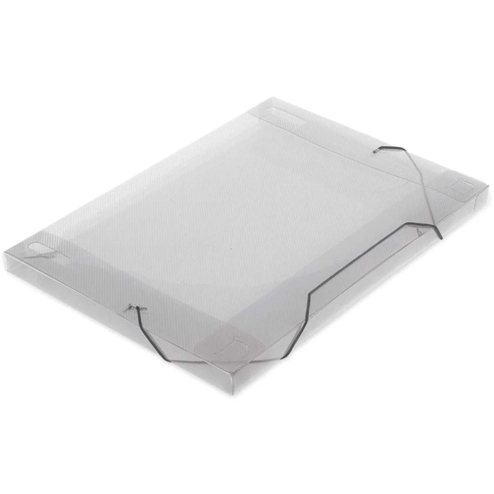 Pasta Aba Elastica Plastica Oficio 18Mm Cristal Soft Polibras (Pct.c/10) - imagem 3