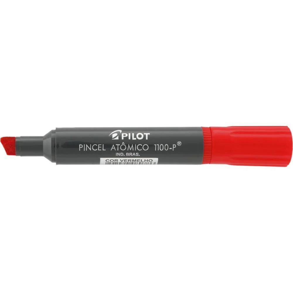 Pincel Marcador Permanente Atomico 1100P Vermelho Recarr. Pilot (Cx.c/12) - imagem 4