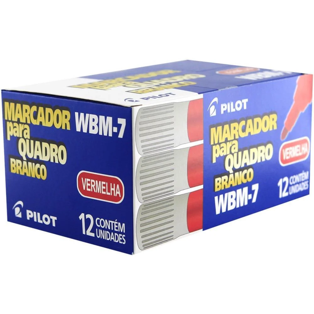 Pincel Quadro Branco Wbm-7 Recarregavel Vermelho Pilot (Cx.c/12) - imagem 3