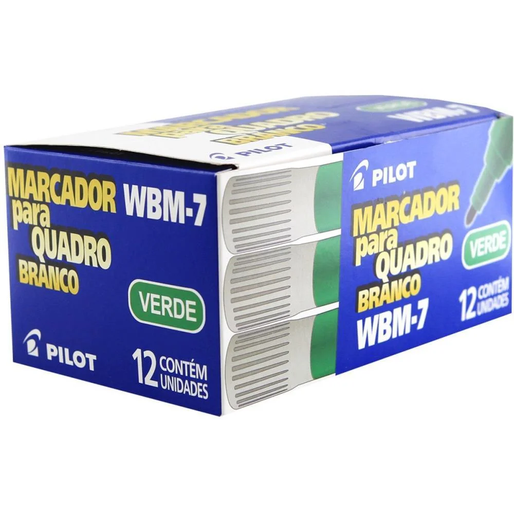 Pincel Quadro Branco Wbm-7 Recarregavel Verde Pilot (Cx.c/12) - imagem 3