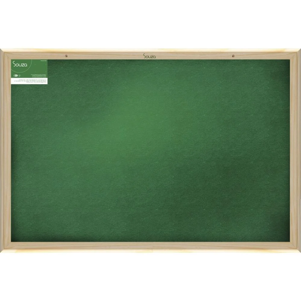 Quadro Aviso Moldura Madeira Feltro Com Cortica 090X060Cm Souza (Unidade) - imagem 2