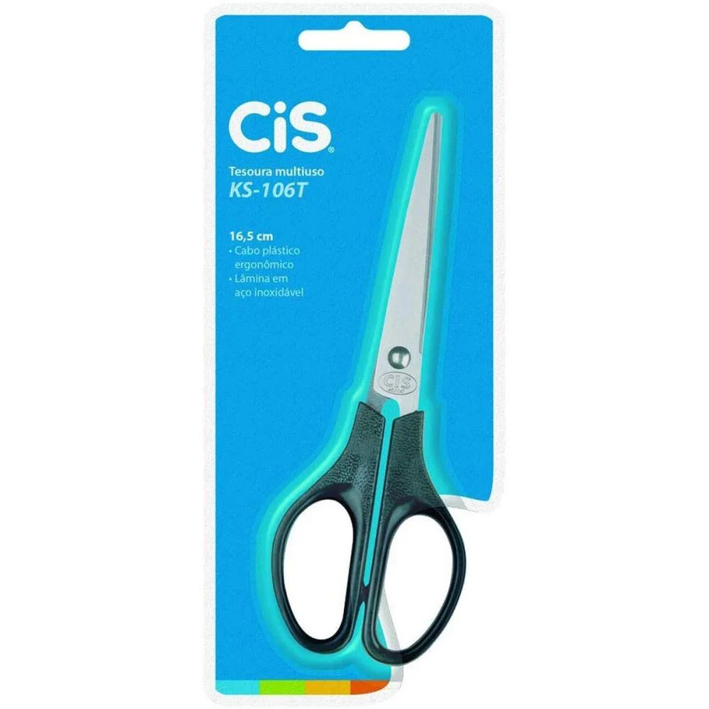Tesoura Cis Office Ks-106T 16,5Cm. Sertic (Unidade) - imagem 2