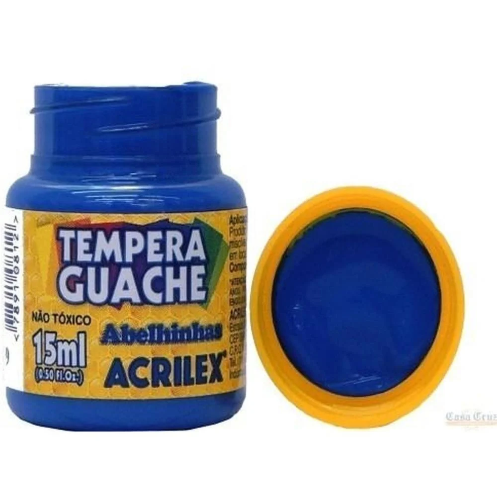 Tinta Guache 015Ml Azul Turquesa Acrilex (Duzia) - imagem 3