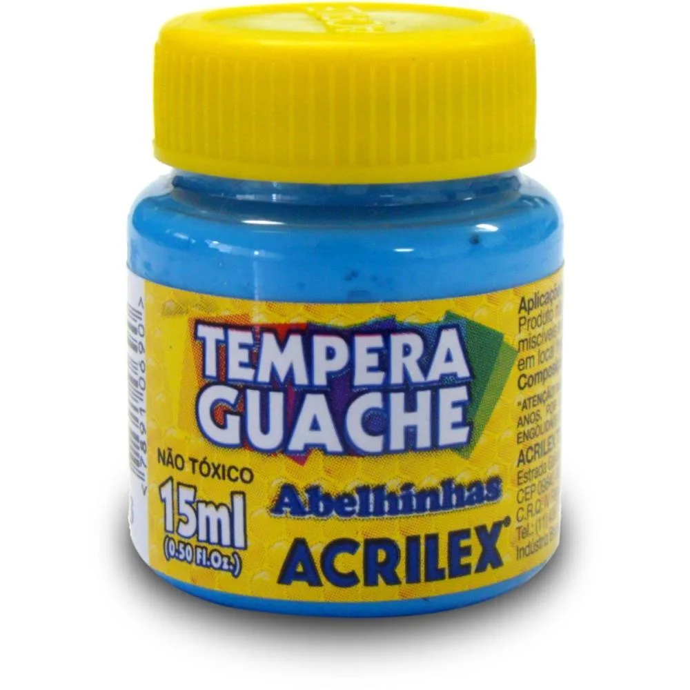 Tinta Guache 015Ml Azul Celeste Acrilex (Duzia) - imagem 2