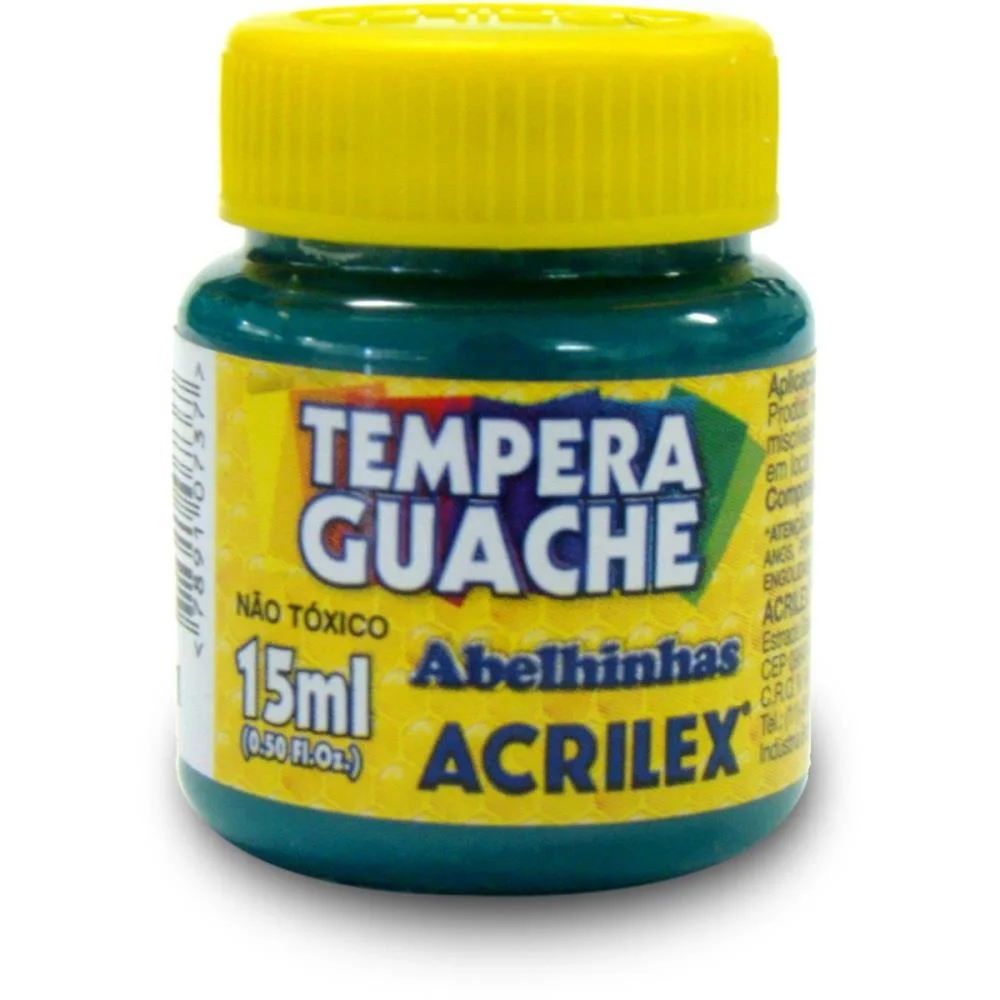 Tinta Guache 015Ml Verde Bandeira Acrilex (Duzia) - imagem 3