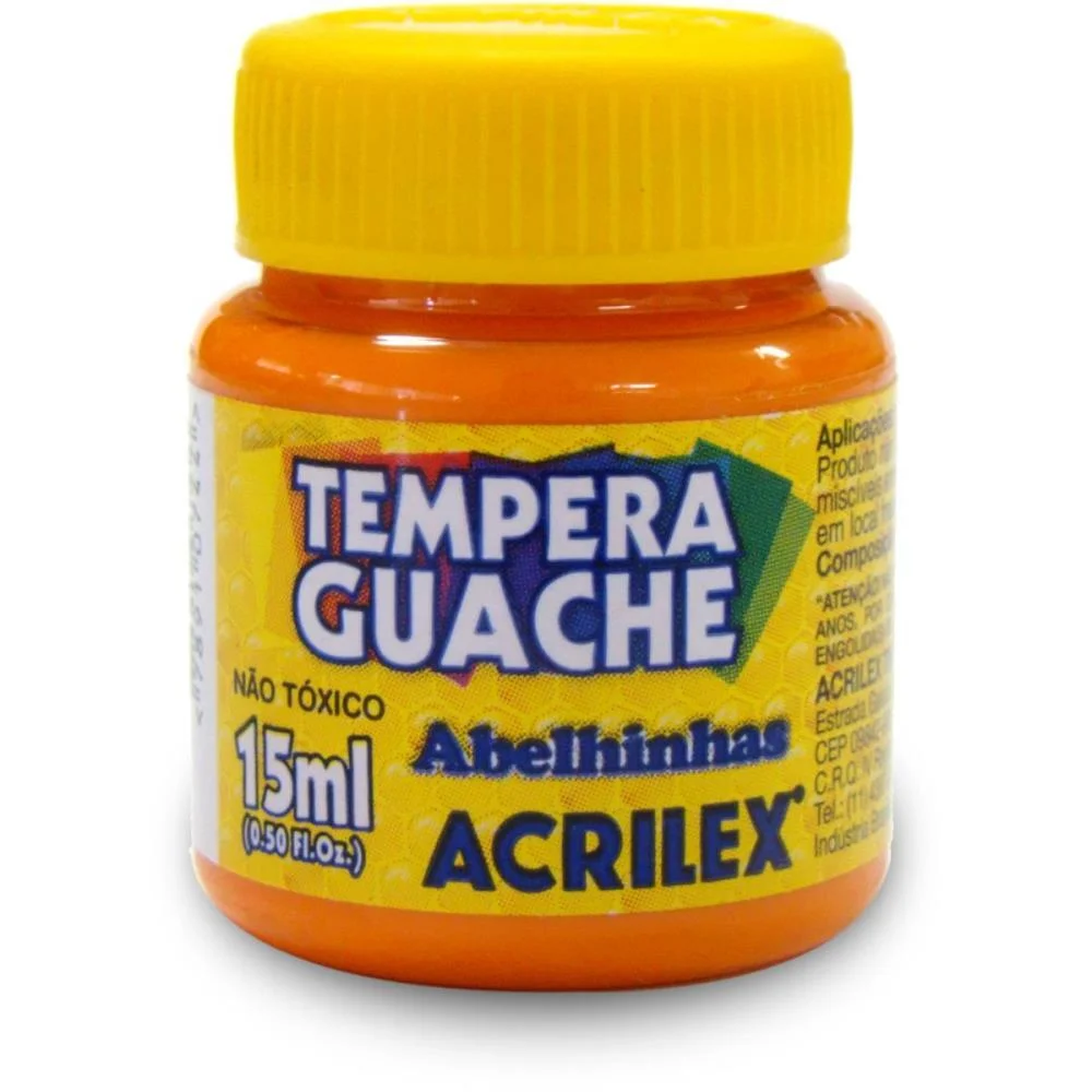 Tinta Guache 015Ml Laranja Acrilex (Duzia) - imagem 3