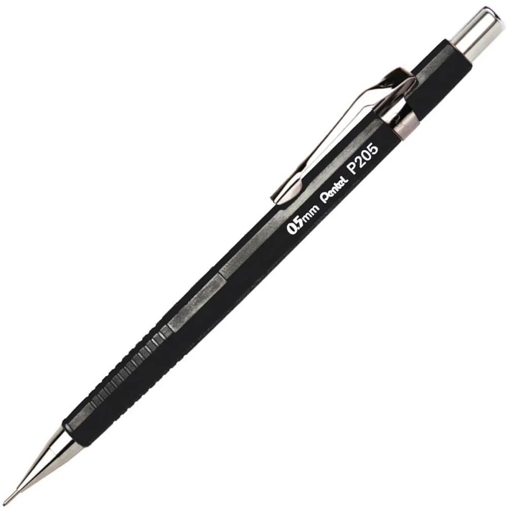 Lapiseira 0.5Mm Pentel Preta Pentel (Cx.c/12) - imagem 3