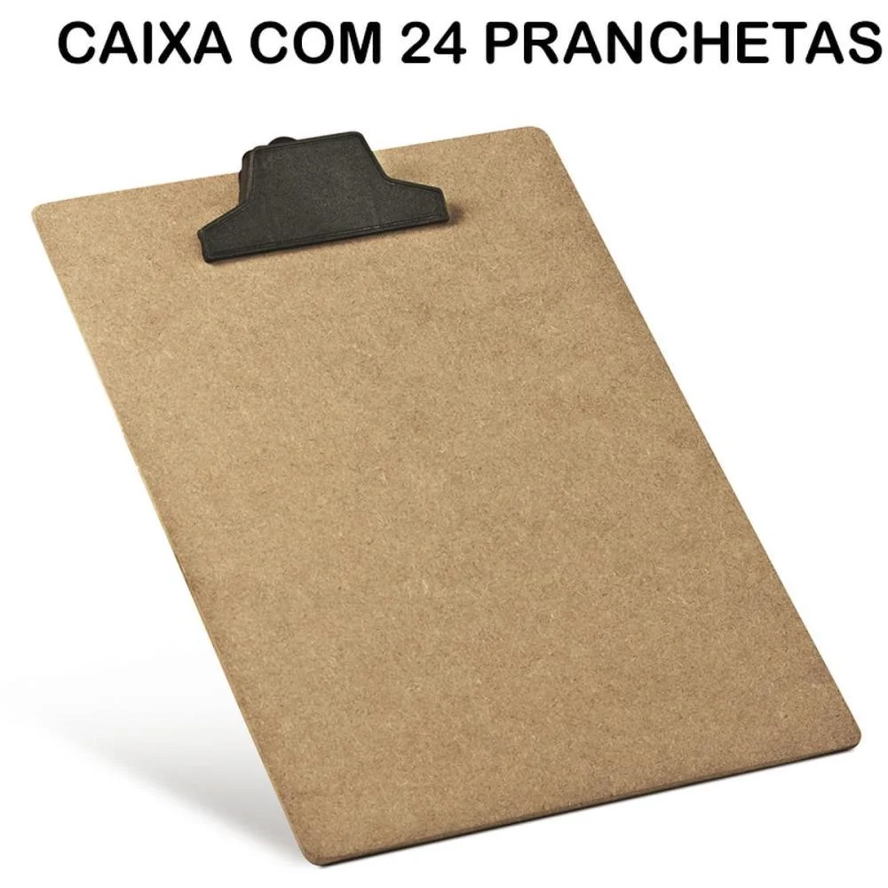 Prancheta Duratex Oficio Mdf C/Prendedor Plast. Acrimet (Cx.c/24) - imagem 2