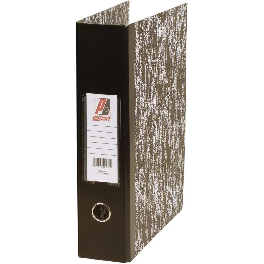Pasta Registradora Oficio Larga Tigrada Polycart (Pct.c/04) - imagem 2