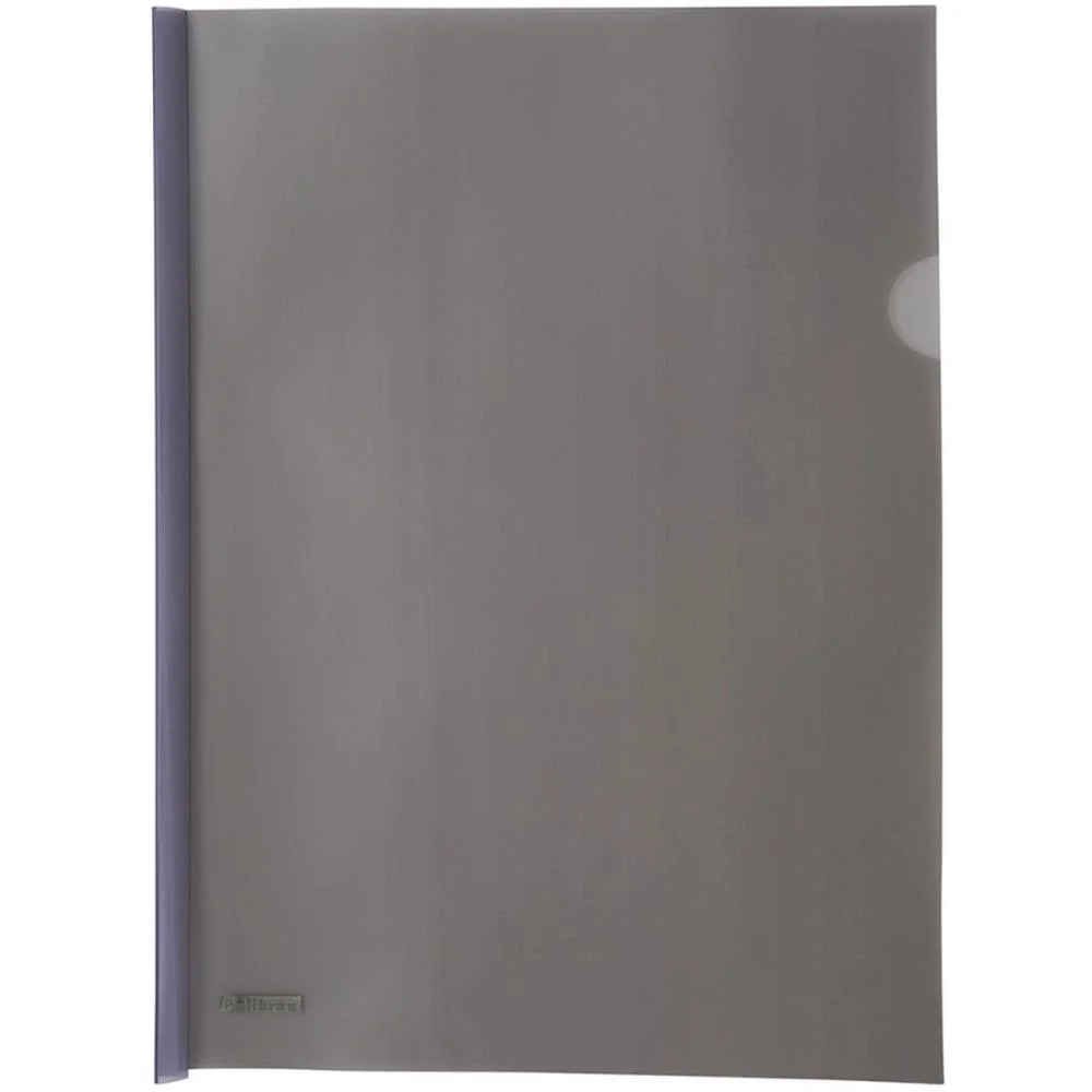 Pasta Canaleta A4 Fume New Line Polibras (Pct.c/10) - imagem 2