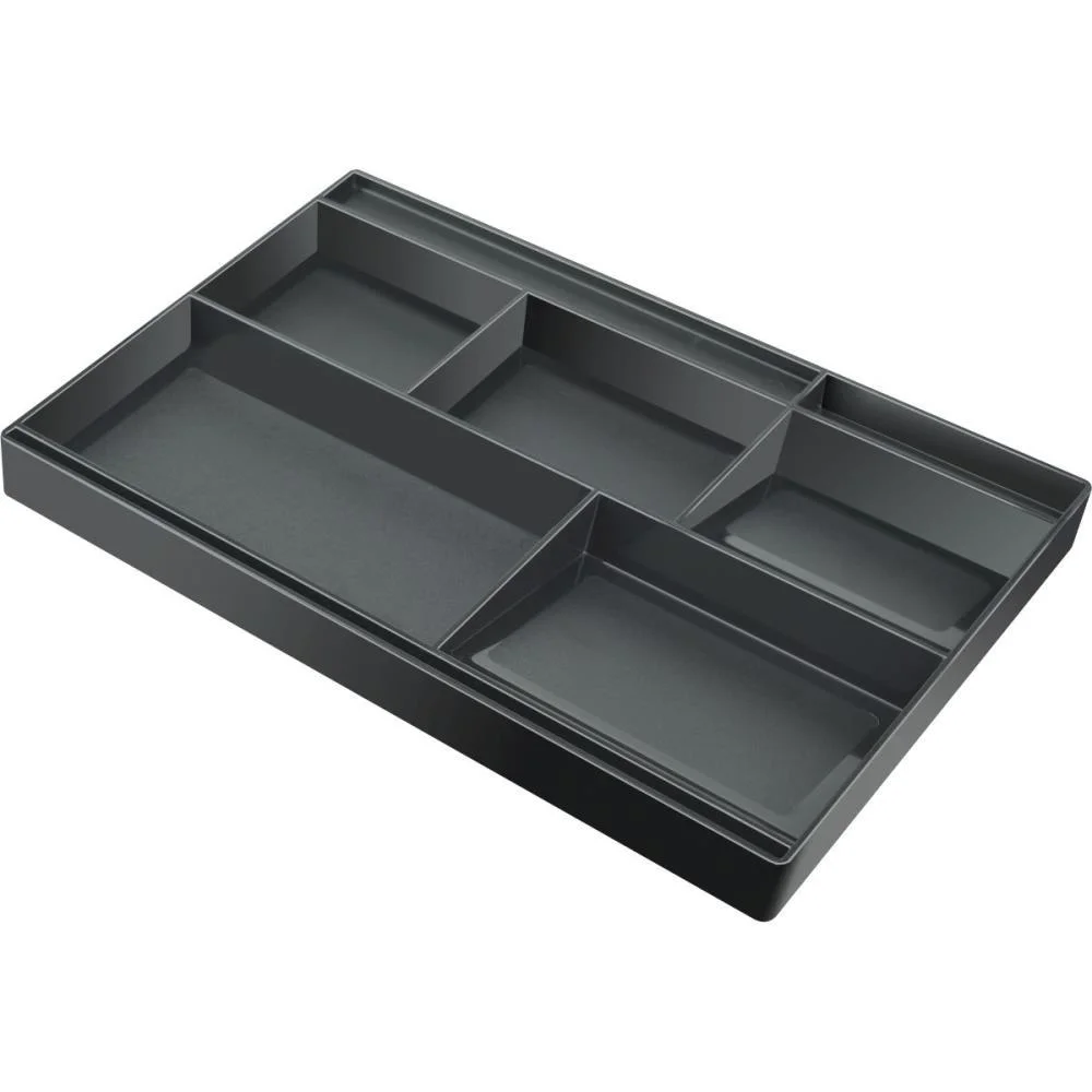 Organizador De Gaveta Preto 32X20Cm C/ Divisoes Acrimet - imagem 2