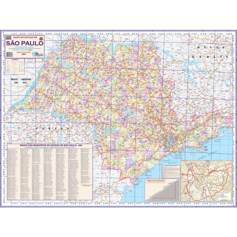 Mapa Periodico Estado De Sao Paulo Multimapas (Unidade) - imagem 2