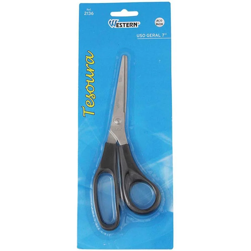 Tesoura Uso Geral 7P 17Cm-Inox Western (Unidade) - imagem 3