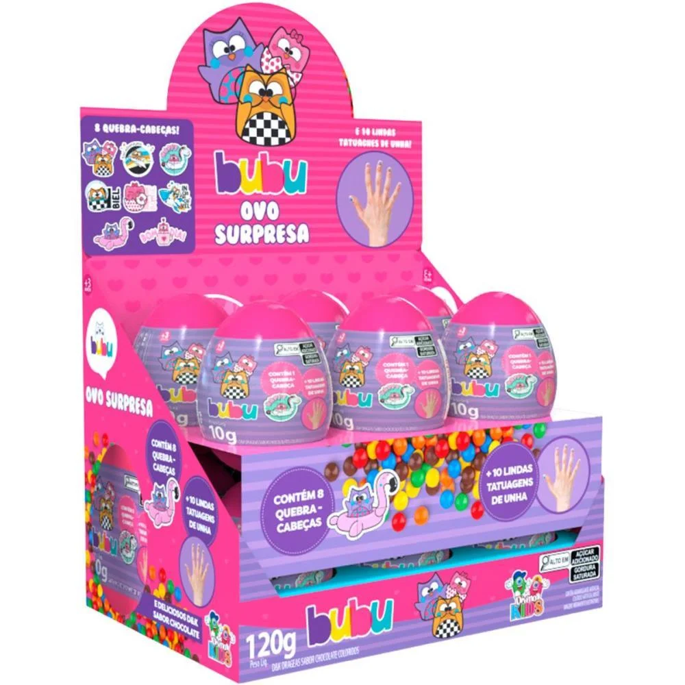 Doce Ovo Surpresa Bubu Divino Kids (Dp.c/12) - imagem 6