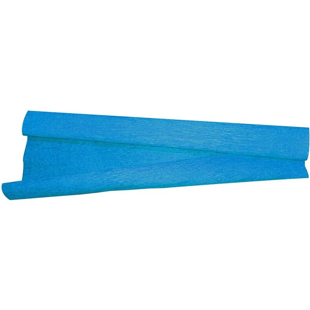 Papel Crepom 48Cmx2,00M.azul Celeste V.m.p. (Pct.c/10) - imagem 3