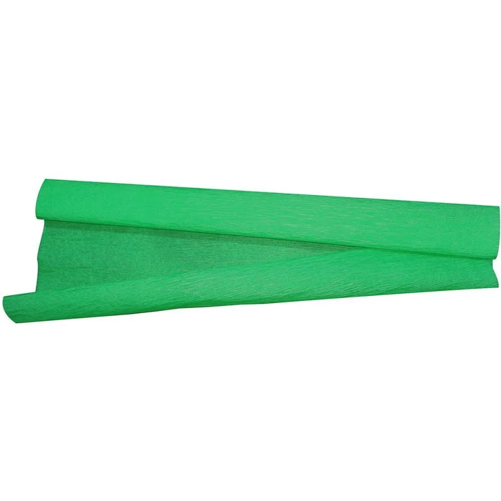 Papel Crepom 48Cmx2,00M.verde Bandeira V.m.p. (Pct.c/10) - imagem 2