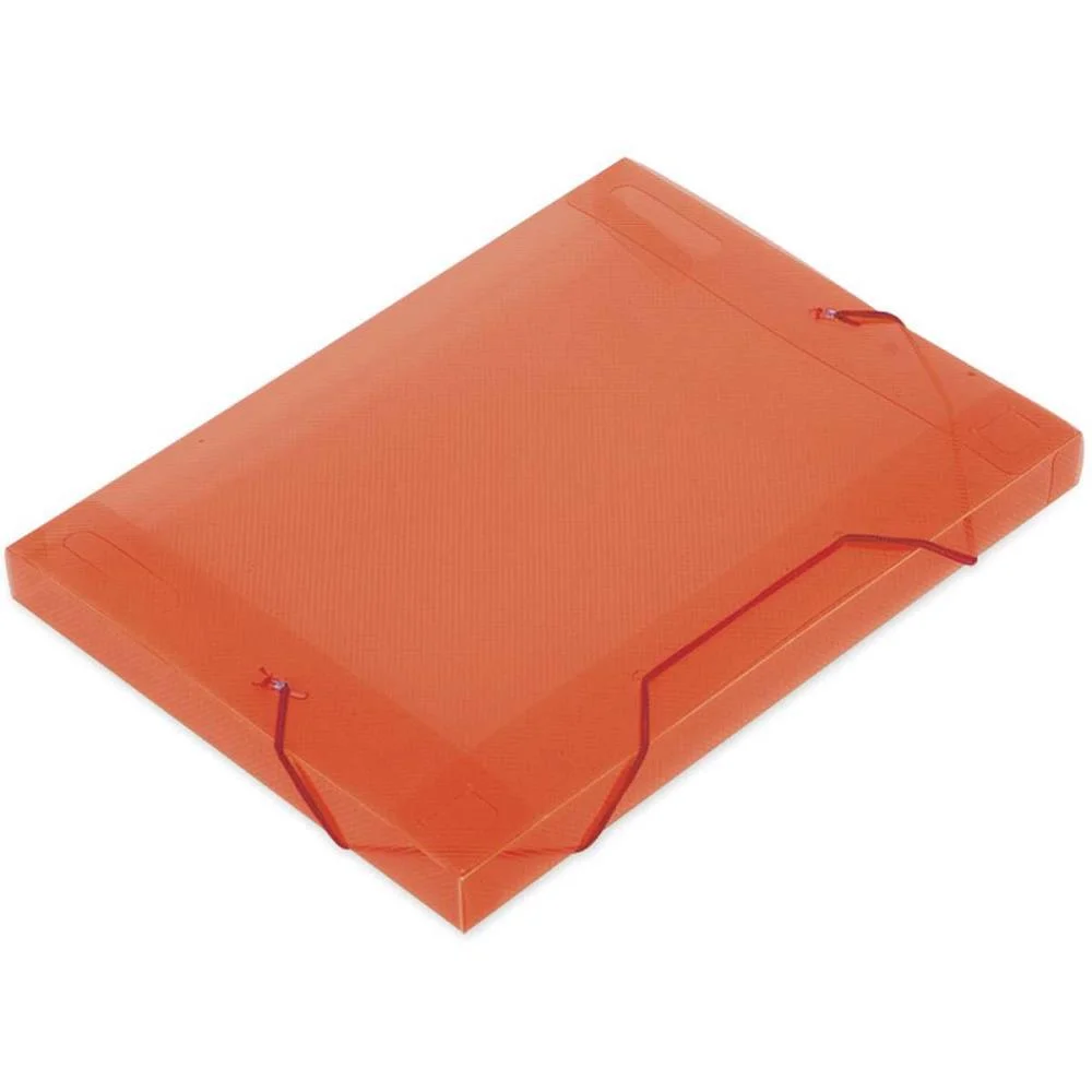Pasta Aba Elastica Plastica Oficio 30Mm Vermelho Soft Polibras (Pct.c/10) - imagem 2
