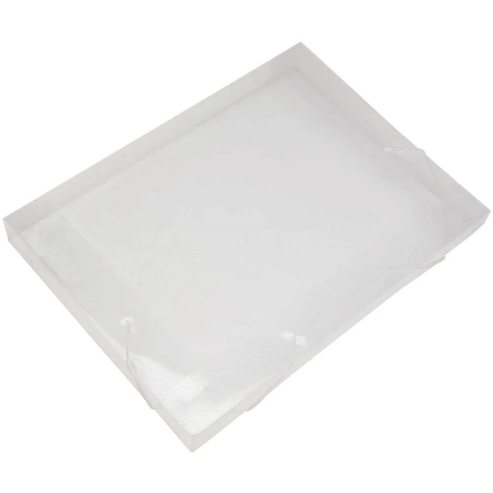 Pasta Aba Elastica Plastica Oficio 40Mm Cristal Soft Polibras (Pct.c/10) - imagem 3