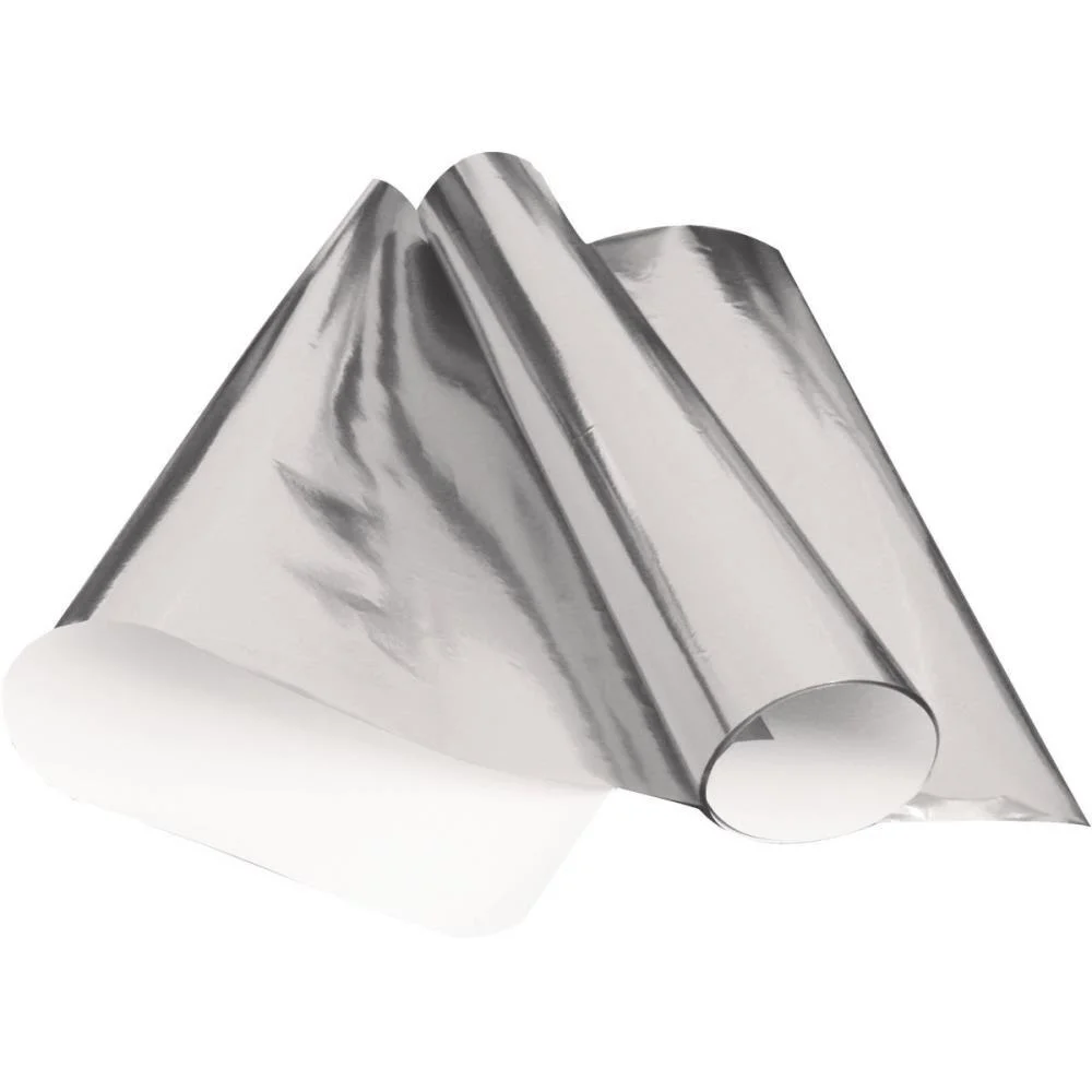 Papel Cartolina Laminado 48X60Cm. Prata V.m.p. (Pct.c/20) - imagem 3