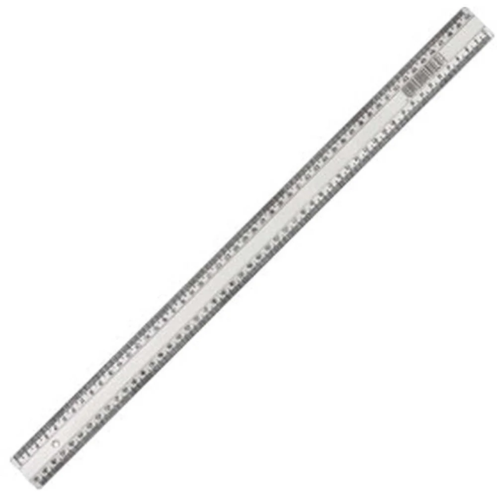 Regua Plastica Super Cristal 50Cm. Maxcril (Pct.c/10) - imagem 3