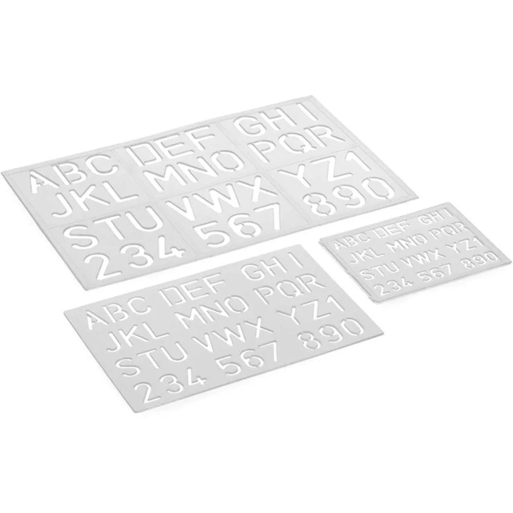 Normografo Kit C/3 Reguas Maxcril (Kit) - imagem 4