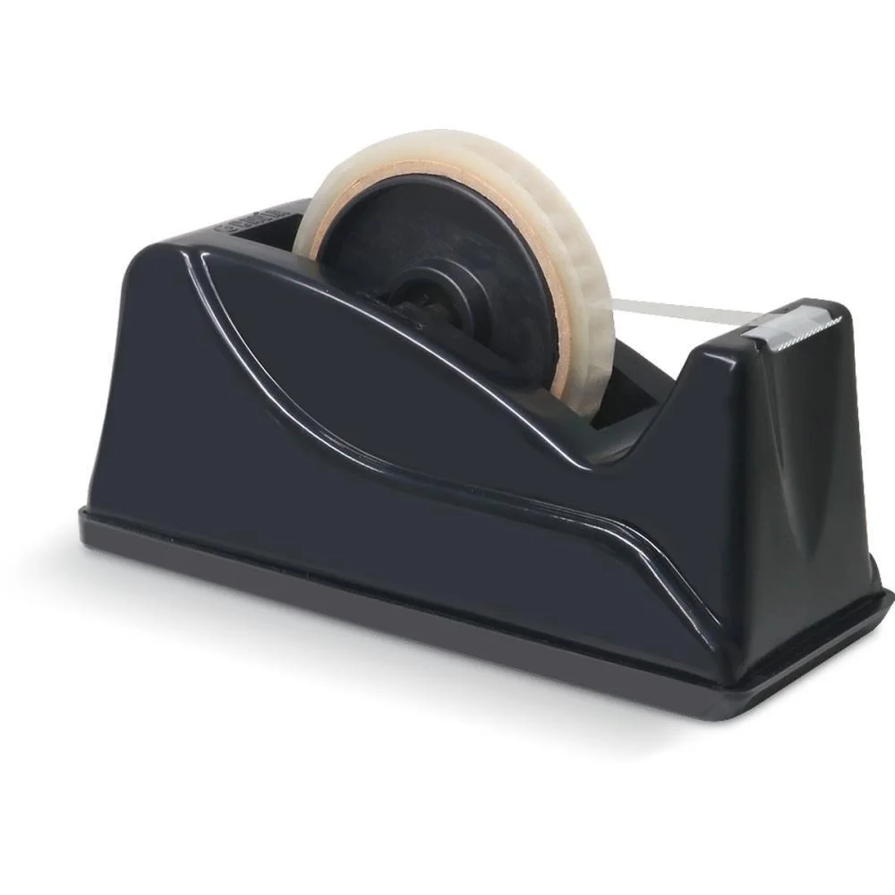 Suporte Para Fita Adesiva Grande Plastico Preto Cavia - imagem 4
