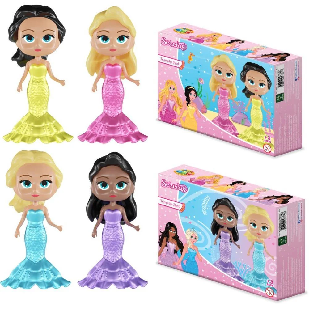 Brinquedo Para Montar Boneca Sereia C/02 Unidades (S Ggb Plast (Unidade) - imagem 3