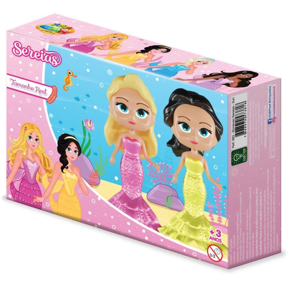 Brinquedo Para Montar Boneca Sereia C/02 Unidades (S Ggb Plast (Unidade) - imagem 8