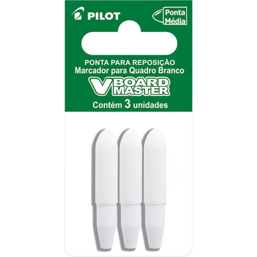 Pincel Quadro Branco Acess. Wbtip-Vbm-M Ponta Pilot (Bl.c/03) - imagem 3