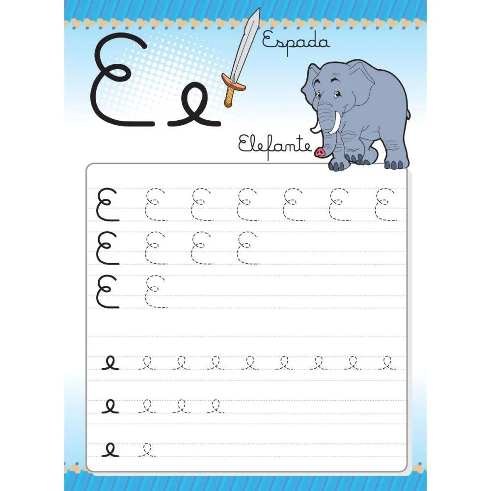 Livro Caligrafia N.1 Letras 24Pag. 20X27Cm. Bicho Esperto (Pct.c/05) - imagem 7
