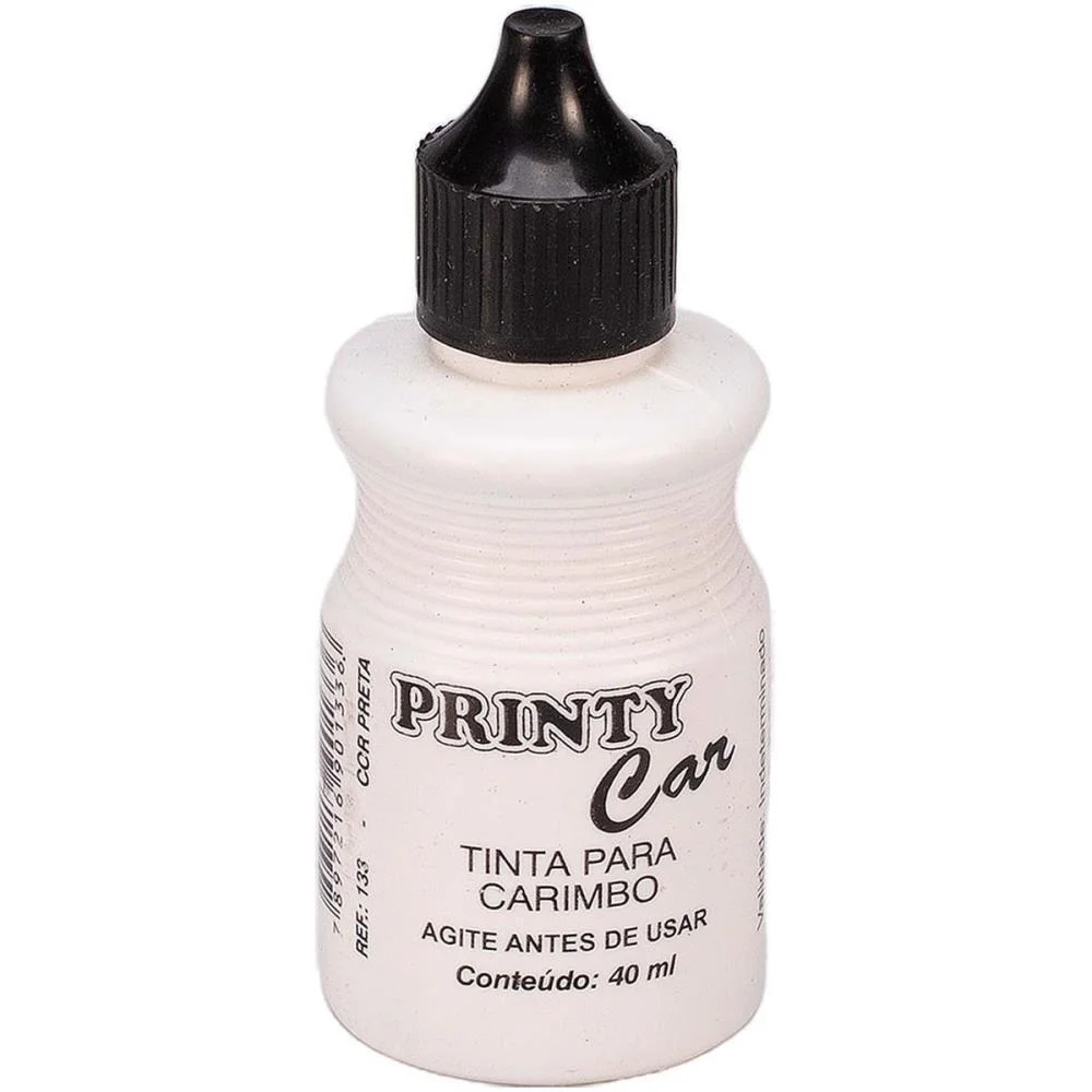 Tinta Para Carimbo 40Ml Preta Carbrink (Cx.c/12) - imagem 3