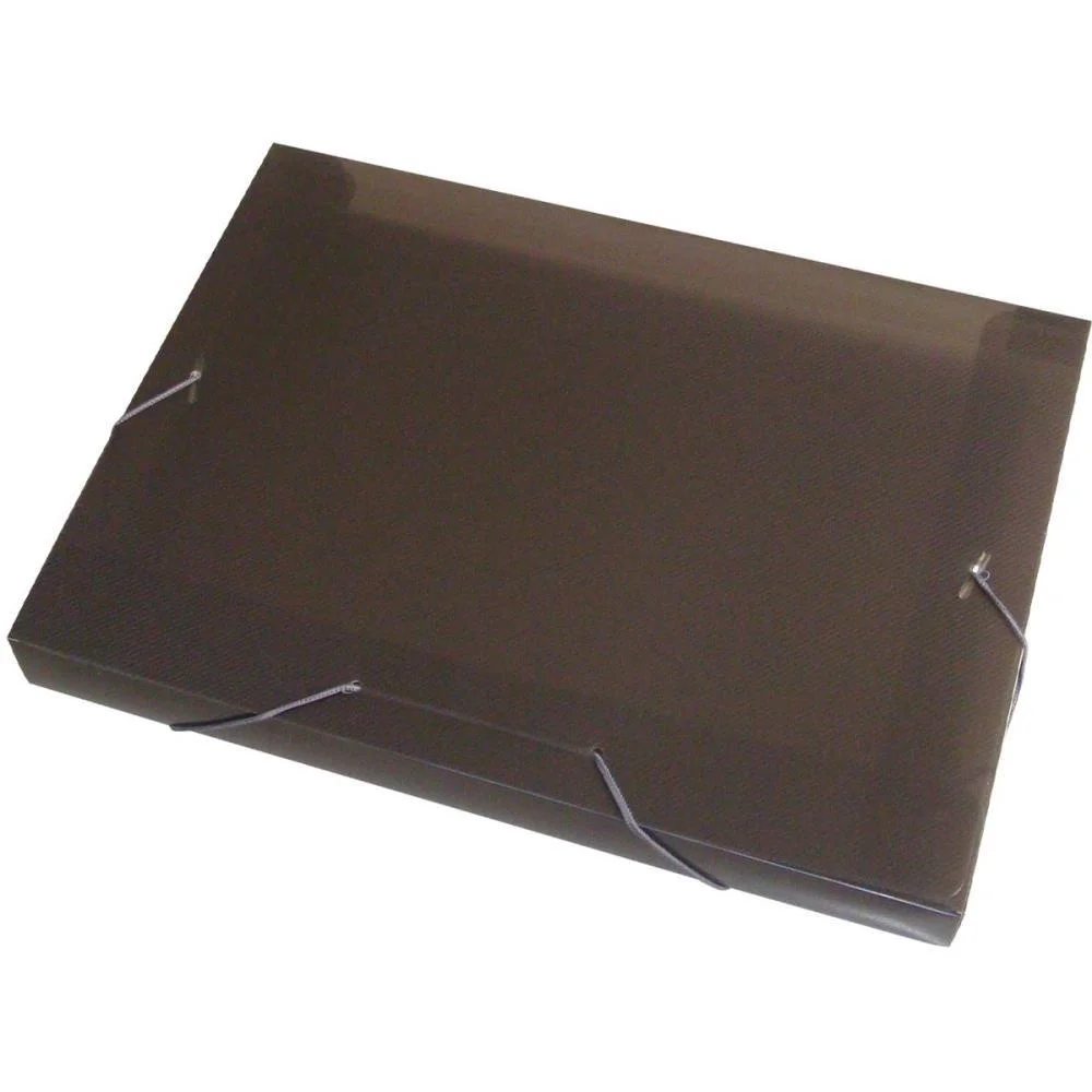 Pasta Aba Elastica Plastica Oficio 30Mm Fume Acp (Pct.c/10) - imagem 3