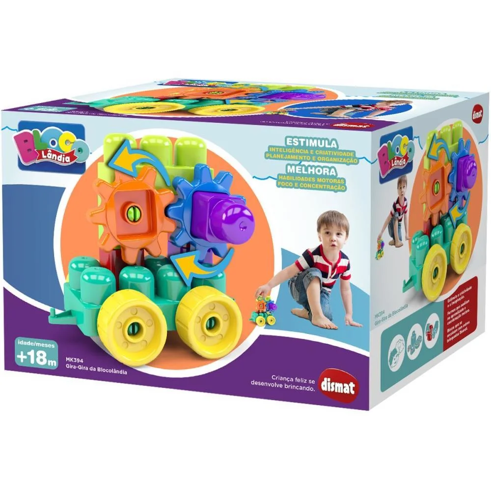 Brinquedo Para Montar Gira-Gira Da Blocolandia 13Pcs Dismat (Unidade) - imagem 4