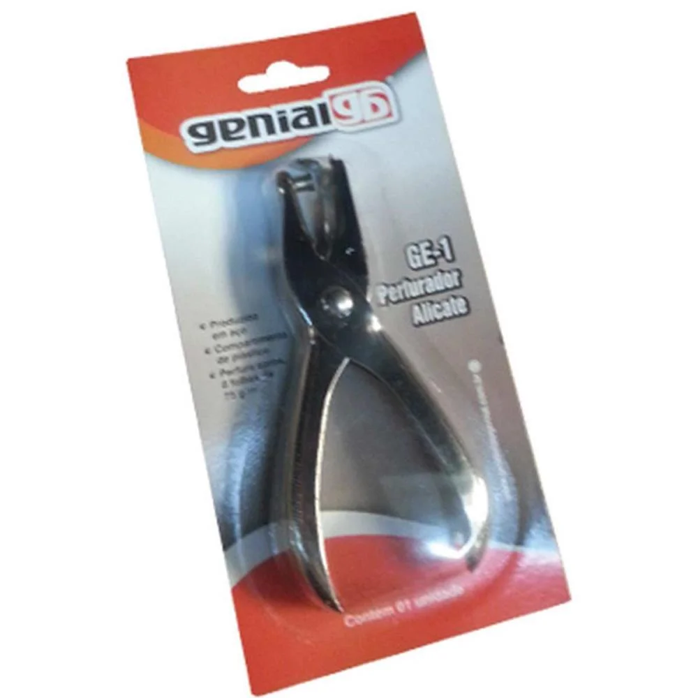 Perfurador De Papel 1 Furo Genial Ge1 P/06 Folhas Gramp Line (Unidade) - imagem 4