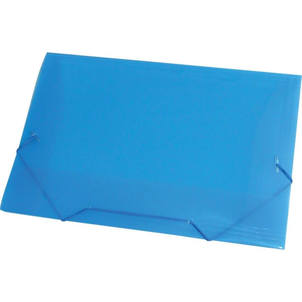 Pasta Aba Elastica Plastica Oficio Azul Acp (Pct.c/10) - imagem 2