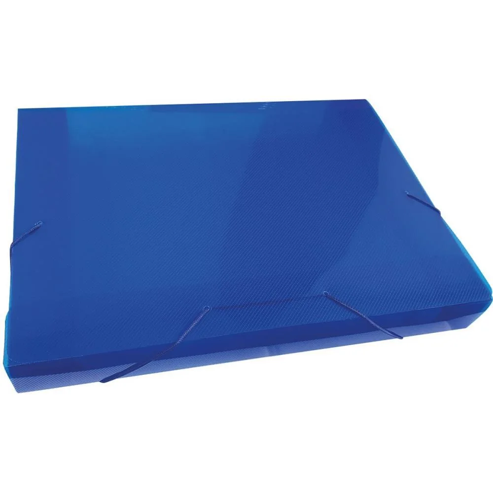 Pasta Aba Elastica Plastica Oficio 30Mm Azul Acp (Pct.c/10) - imagem 2