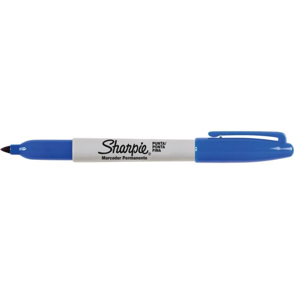 Pincel Marcador Permanente Sharpie Fino Azul Paper Mate (Cx.c/12) - imagem 4