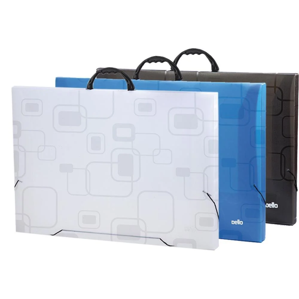 Maleta Plastica Com Alca Dellofine A3 Cristal Dello - imagem 4