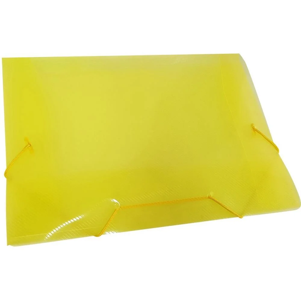 Pasta Aba Elastica Plastica Oficio Amarela Acp (Pct.c/10) - imagem 2