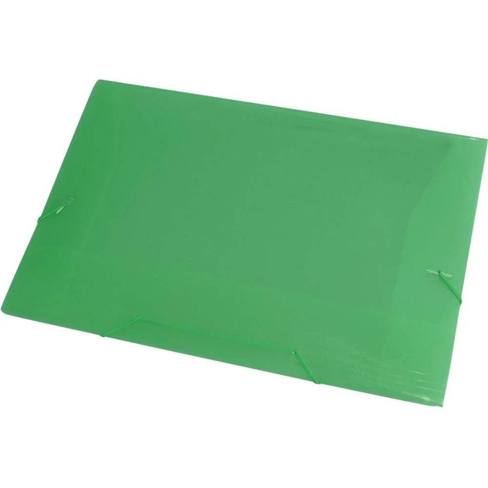 Pasta Aba Elastica Plastica Oficio Verde Acp (Pct.c/10) - imagem 2